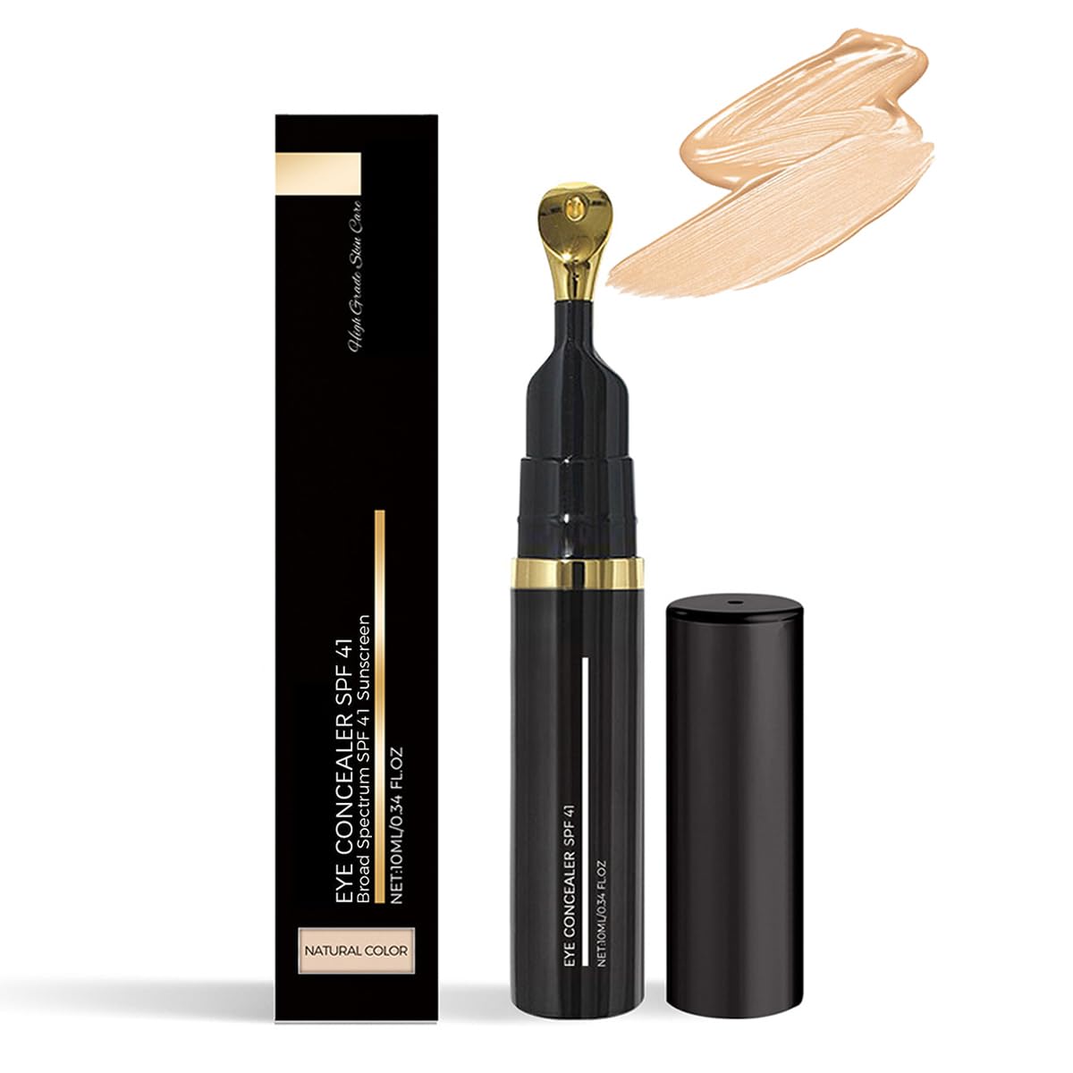 FYEBOO Eye Corrector SPF 41, Eye Concealer For Dark Circles, Under Eye Corrector Cream, Moisturizing Eye Essence Cream for All Skin Type (01# Natural)