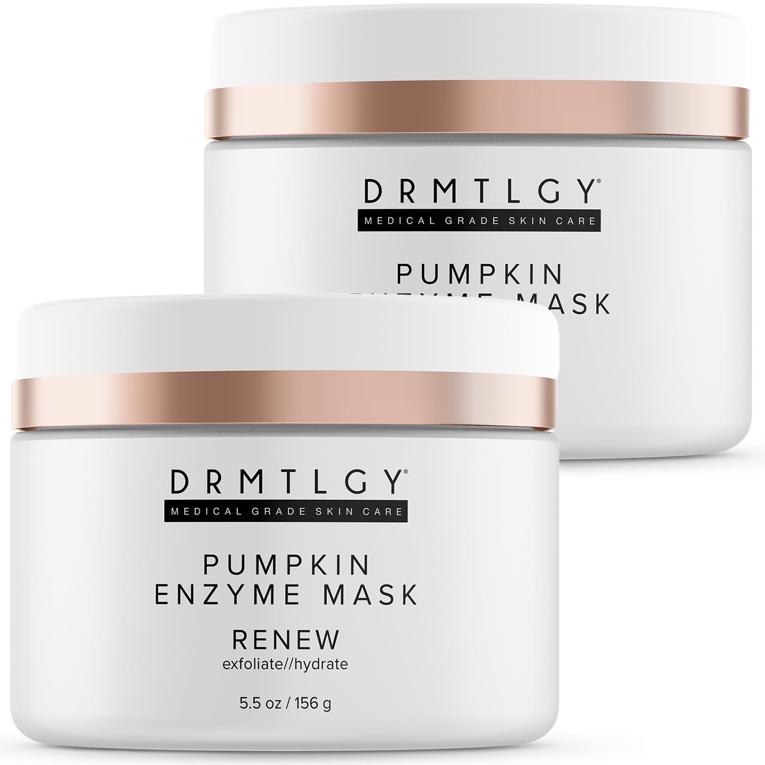 DRMTLGY Pumpkin Enzyme Face Mask 2-Pack | Gentle Exfoliating Face Mask