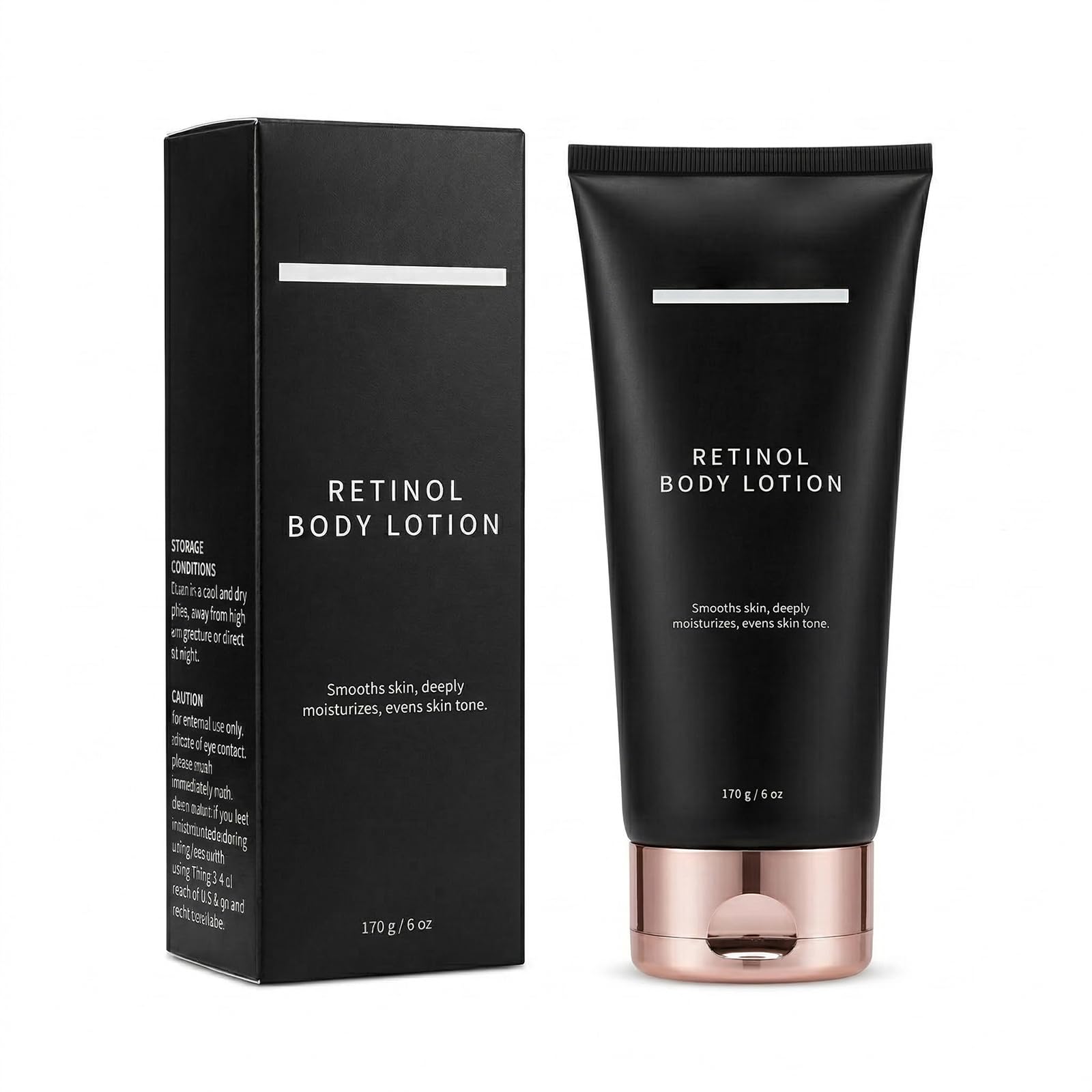 𝓭𝓻𝓶𝓽𝓵𝓰𝔂 Retinol Body Lotion Firming & Hydrating Body Cream for Crepey-Looking Skin, Moisturizing Retinol Cream with Ceramides & Shea Butter for Neck, Arms, Legs & Body, 170g