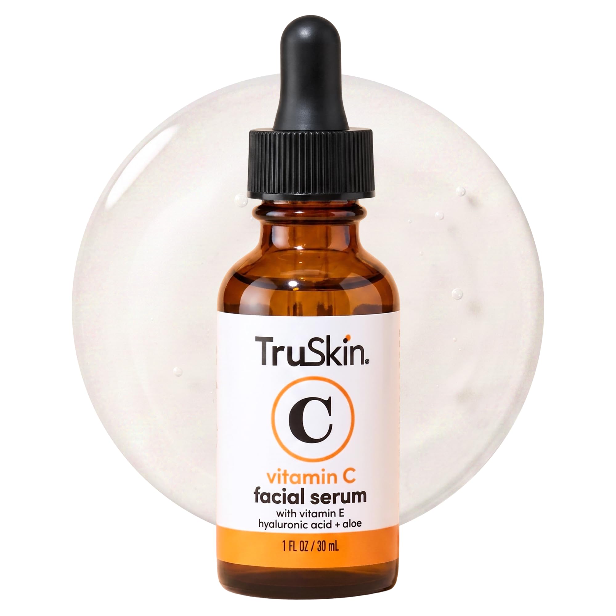 TruSkin Brightening Vitamin C Serum for Face with Hyaluronic Acid, 1 fl oz