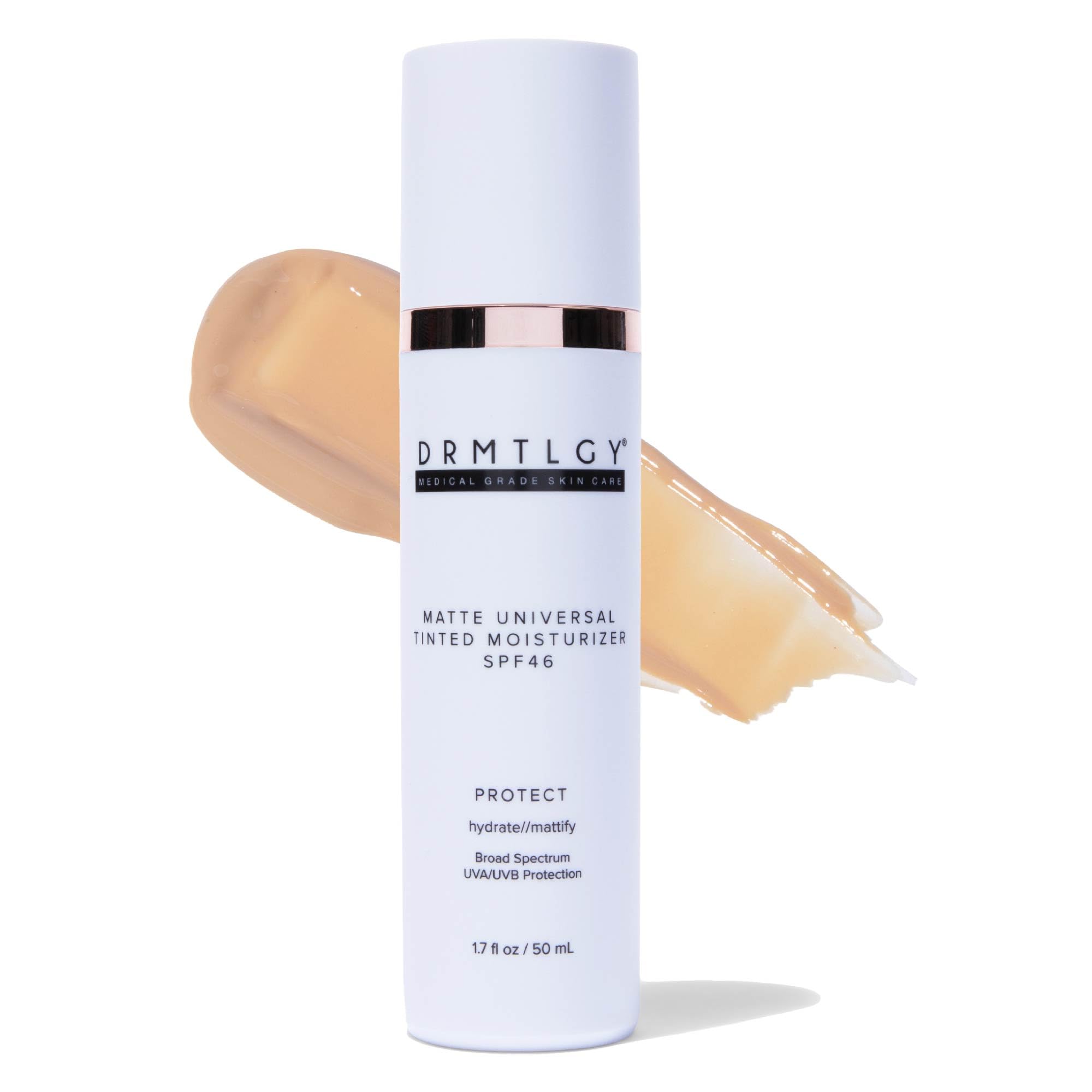 DRMTLGY Matte Universal Tinted Moisturizer SPF 46 | Matte Tinted Sunscreen