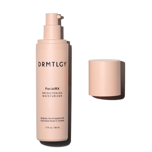 DRMTLGY FacialRX Brightening Moisturizer with Gluta-Gold Smart C Complex™, Hydrating Face Cream for Dark Spots, Uneven Skin Tone & Firmness, 1.7 oz / 50 mL