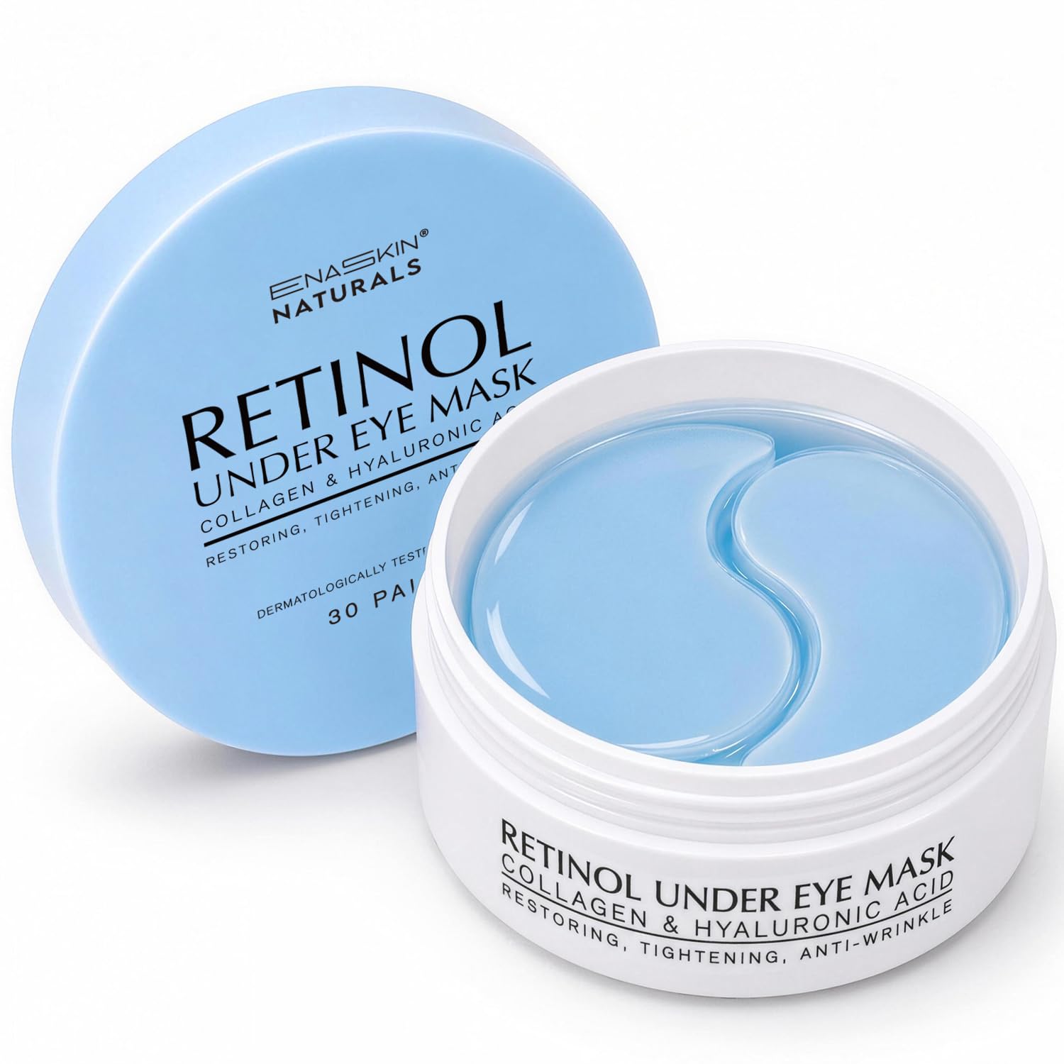 Enaskin Naturals Under Eye Patches for Puffy Eyes & Dark Circles 60 Patches